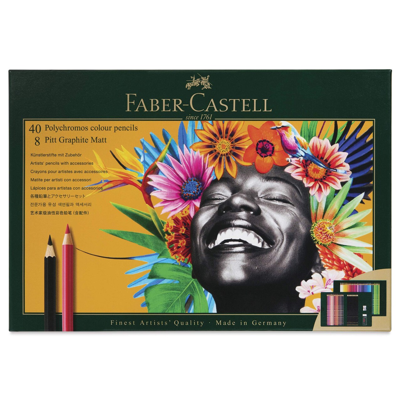 Faber-Castell Polychromos & Pitt Graphic Matte Gift Set - Assorted Colors, Set of 50